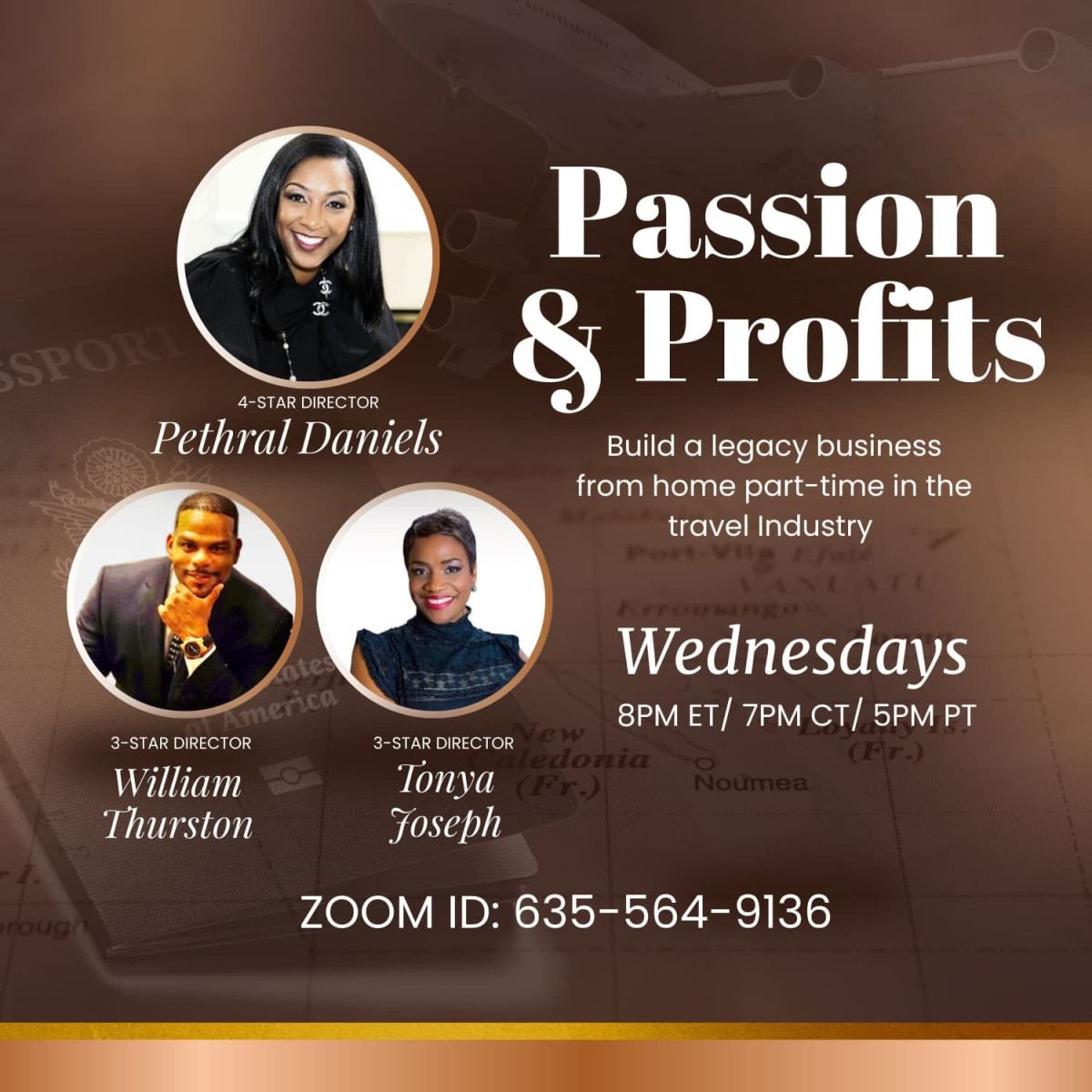 Passion & Profit   Every Wednesday